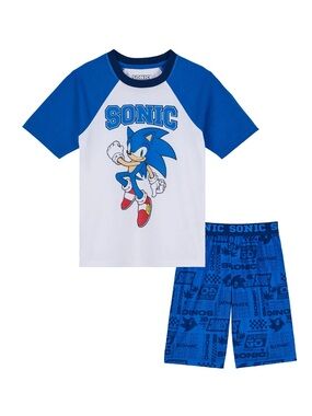 Sonic the Hedgehog Blue Kids Pajama Shorts